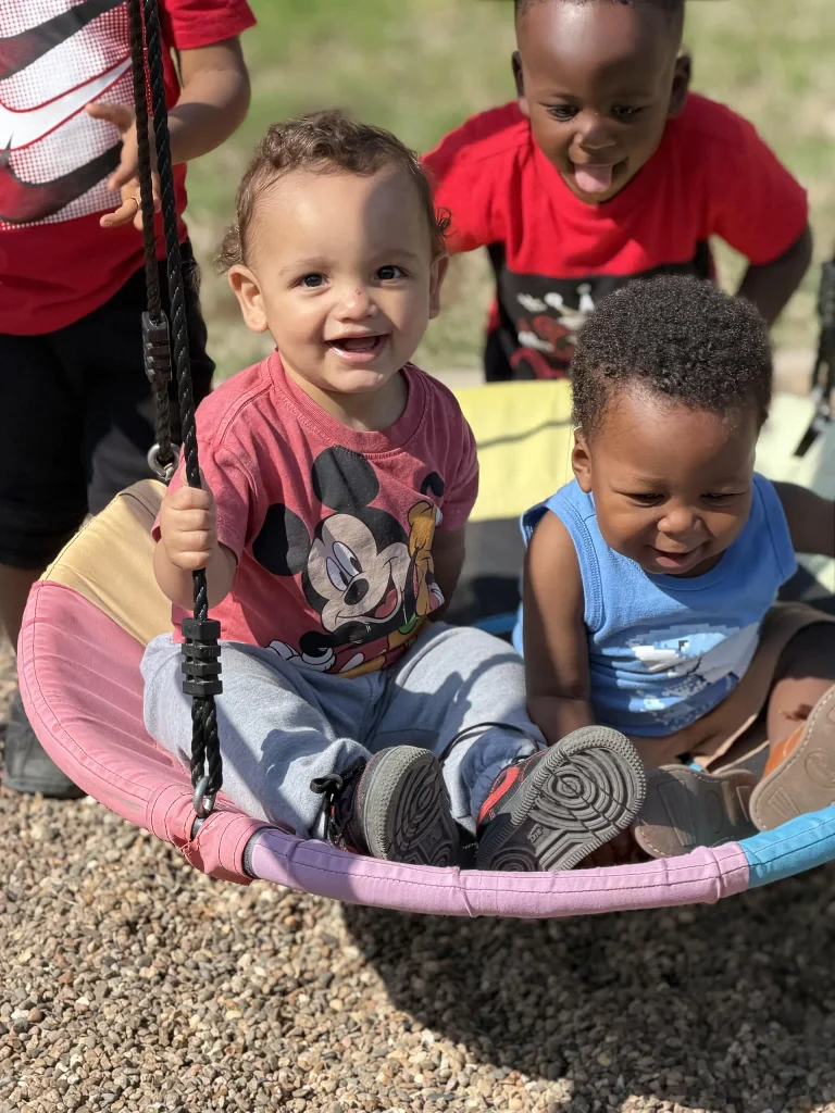 Outdoor spaces at Loving Arms Daycare Center